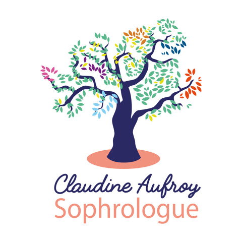 Logo vertical de la sophrologue Claudine Aufroy